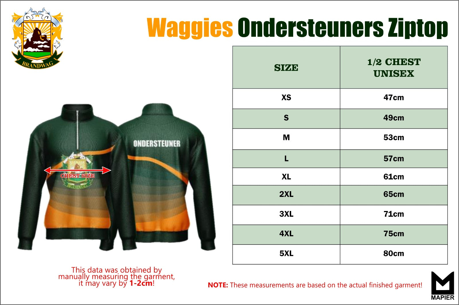Waggies Ondersteuners Ziptop