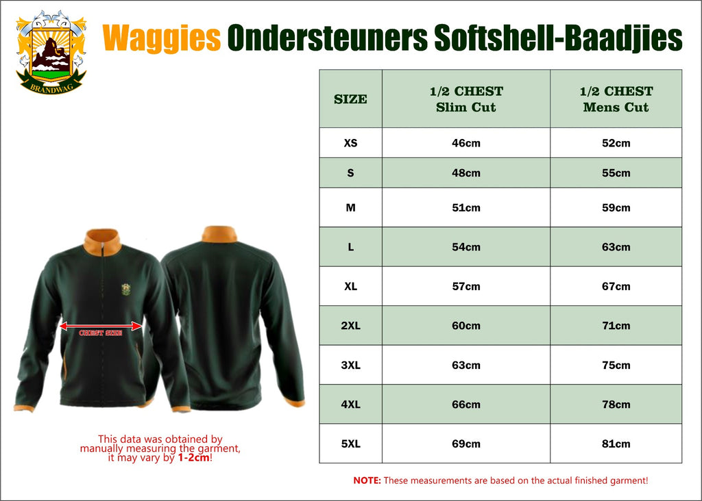 Waggies Ondersteuners Softshell-baadjie